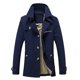 thumbnail image 1 of Gabardinas de moda para hombre Chaqueta cortavientos de otoño Botones de un solo pecho Frente Cha Romacci Abrigo de hombre, 1 of 5
