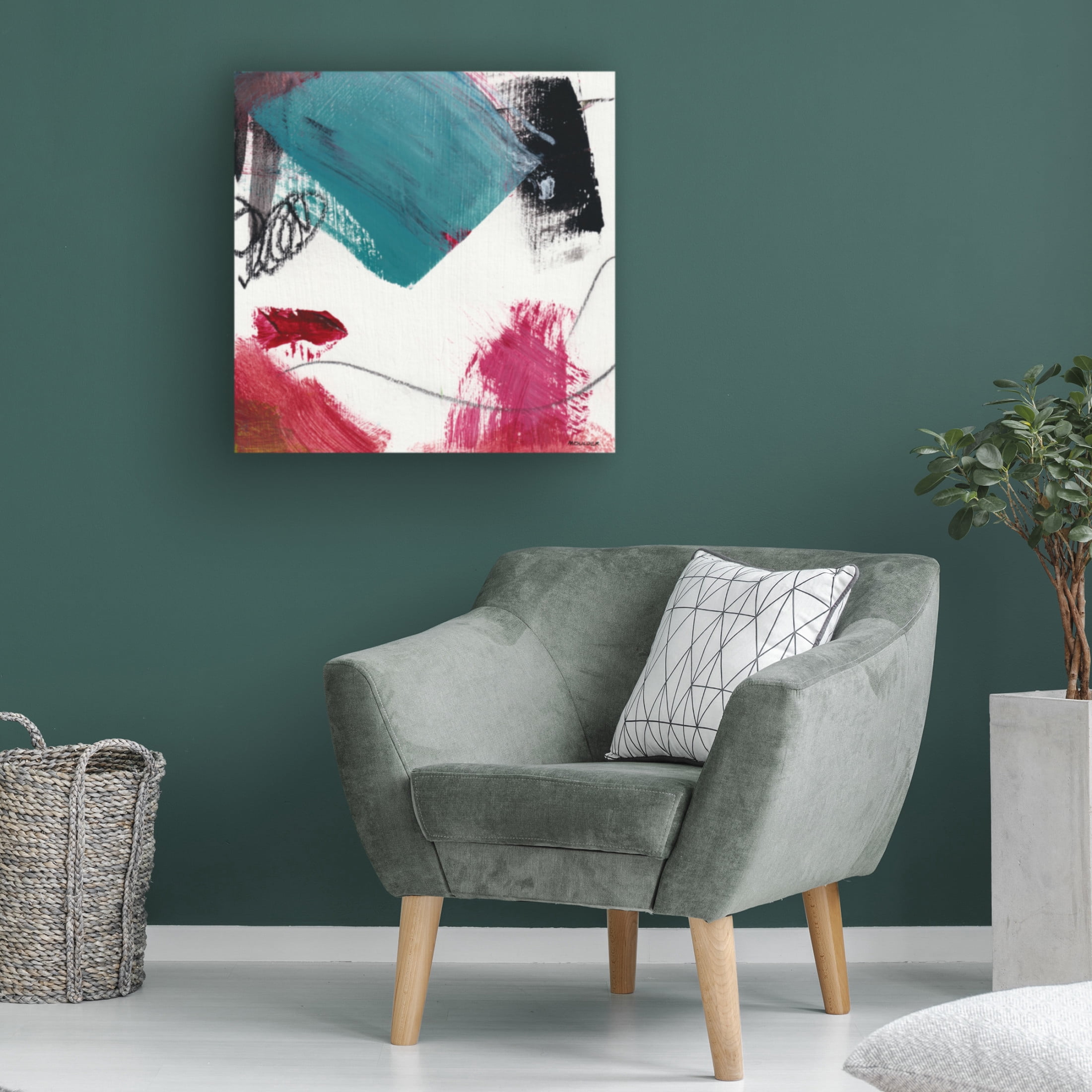 Canvas Wall Art - Kim Moulder 'Exonerate' Wall Art for Living Room, Bedroom, or Office Décor by Trademark Fine Art - 35 x 35 Inches