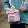 thumbnail image 3 of Bolsa de transporte para hámster, bolsa de transporte para animales pequeños, bolsa de viaje portátil para hámster, conejo, ardilla, conejillos de indias, ratones, 3 of 9