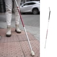 thumbnail image 2 of Bastón Plegable para Ciegos con Punta Antideslizante | 4 Secciones de Aluminio con Etiquetas Reflectantes | Incluye Bolsa | Ligero, Ergonómico y Seguro, 2 of 8