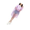 thumbnail image 2 of Advancent 10 piezas impermeable de un solo senderismo Camping impermeable Poncho transparente viaje mujeres hombres impermeable ciclismo Paraguas de lluvia Púrpura, 2 of 6