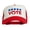 Red White Red, variant on Vote with Stars Embroidered Foam Mesh Back Cap - Black White OSFM