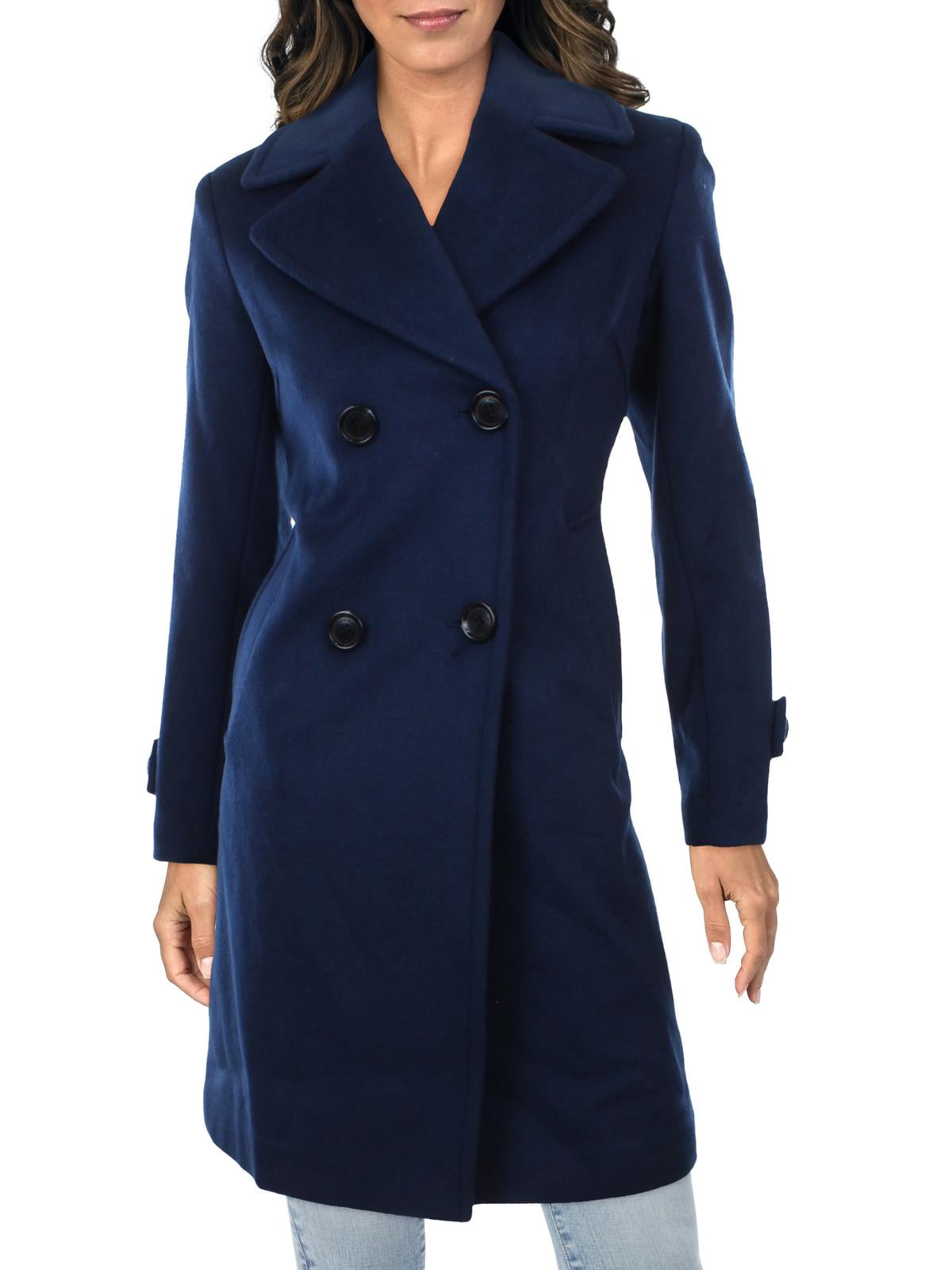 Sam Edelman Double Breasted Wool Blend Twill Coat