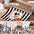thumbnail image 5 of Entryway Rug 2'x3', Black Striped Fall Small Rug for Kitchen Bathroom Door Mat Indoor Entrance, Thanksgiving Pumpkins Farmhouse Art Non-Slip Area Rugs Floor Mats Carpet Front Door Rugs, 5 of 8