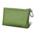 thumbnail image 5 of Walbest Ladies Solid Color Anti-theft RFID Blocking Purse Mini Cowhide Leather Wallet Key Ring Zip Coin Purse, 5 of 7