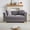 Grey + Velvet + 2 Seat + Foam, variant on ChenyueFurn 62" Velvet Chesterfield Loveseat with Rolled Arms,Beige