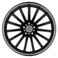 thumbnail image 3 of Mandrus Aluminum Rim MILLENIUM 18X8.5in Gloss Black with Mirror Cut Lip Finish, 1885MAM325112B66, 3 of 3