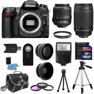  Nikon D7500 20.9MP DX-Format Digital SLR Camera with 18-55 VR  & 70-300 AF-P VR Lens Deluxe Accessory Bundle : Electronics