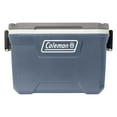 thumbnail image 3 of (2 pack) Coleman 52 qt Hard Sized Cooler / Ice Chest, 316 Series, Lakeside Blue, 3 of 9