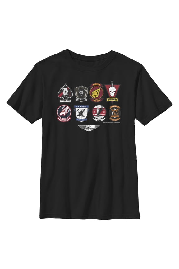 Boy's Top Gun: Maverick Codename Patches Graphic T-Shirt