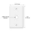 thumbnail image 2 of WIRESTER 1-Gang 0.406-Inch Hole Device Telephone/Cable Blank Receptable Wall Plate Cover, Nursery Baby Pig Piglets, 2 of 6