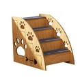 thumbnail image 2 of Escaleras de madera para mascotas perfecl rampa antideslizante para perros 4 pisos, 2 of 8
