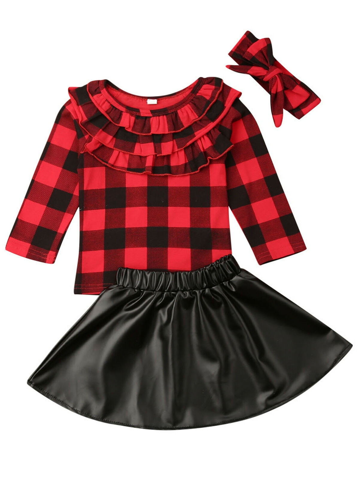 tartan baby girl outfit