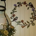 thumbnail image 4 of Bdday Floral Garland Metal Garden Wreath Bird Window Hanging Wreath Iron Window Hangings Wall Decor for Bedroom, 4 of 6