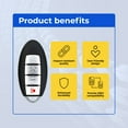 thumbnail image 6 of Eye4Techs Replacement Smart Key Fob for Nissan Altima 2019-2021 FCC KR5TXN1 2AOKM-NI13 Part Number 285E3-6CA1A 285E36CA1A, 6 of 8