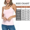 thumbnail image 5 of ACTIVE UNIFORMS Women's Soft and Breathable Cotton Stretch Camisole with Adjustable Strap Tank Top (Pink, X-Large), 5 of 5