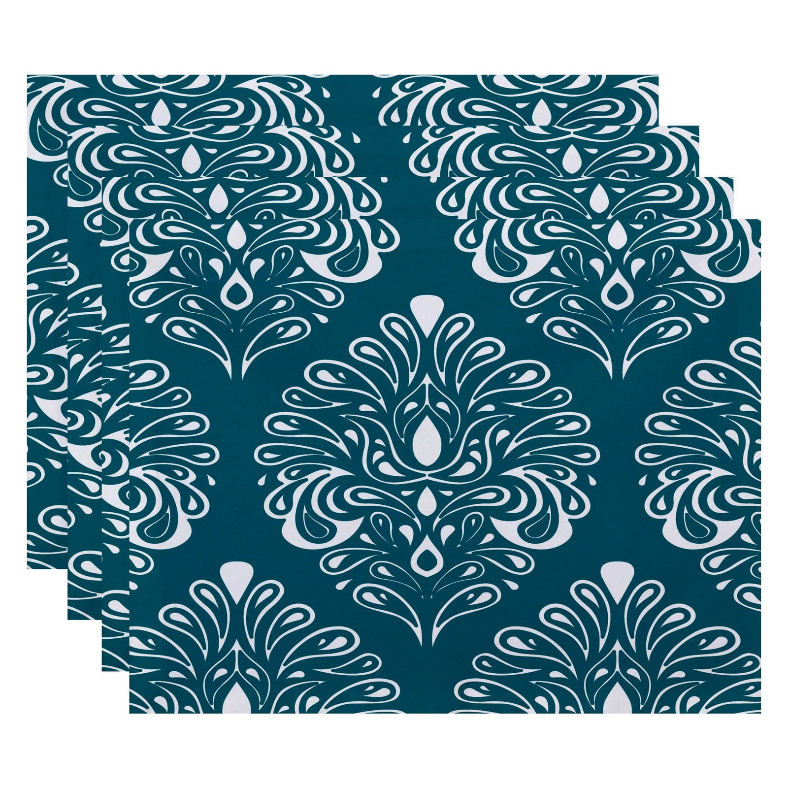 Simply Daisy 18" x 14" Veranda Geometric Print Placemat (Set of 4)