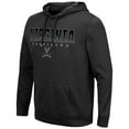thumbnail image 2 of Men's Colosseum Black Virginia Cavaliers Blackout 3.0 Pullover Hoodie, 2 of 3