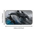 thumbnail image 5 of ONETECH Dolphins Water Wave Indoor/Outdoor/Front Door/Bathroom Mats Non-Slip Durable Entrance Mat for Home Entrance Outside Entry 19.68*39.37 in, 5 of 6
