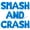 Blue, variant on Letter Balloons - SMASH AND CRASH 16" Inch Alphabet Letters Foil Mylar Balloon Birthday Party Banner (Purple)