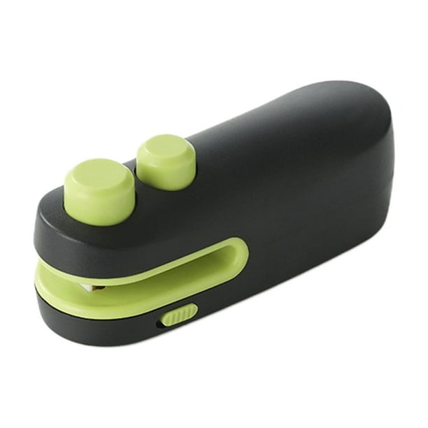 Pisexur Batería de cocina Mini sellador de bolsas de papas fritas, recargable, con cortador e imán, resellador de bolsas portátil, para bolsas de papas fritas, bolsas para la cocina del hogar