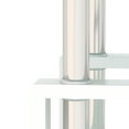 thumbnail image 5 of Euroco Set of 2, Modern Tempered Glass Tea Table Coffee Table End Table, Square Table for Living Room, Transparent/White, 5 of 6