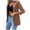Khaki, variant on LYXSSBYX Women Long Sleeve Shacket Jacket Hot Sale Clearance Solid Ladies Suit Turn Down Collar Cardigan Casual Suit Coat