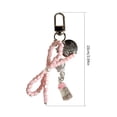 thumbnail image 3 of Bottone Stylish Phone Lanyard with Pendant Fashionable Keychain Bowknot and Milk Bottle Keyring Colorful Bag Charm Accessory, 3 of 7