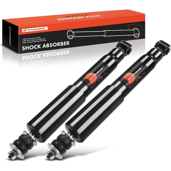 A-Premium Front Shock Absorbers Compatible with Ford [4WD] Vehicles - F-150 1997-2003, F-150 Heritage 2004, F-250 1997-1999, Expedition 1997-2002 - 2-PC Set