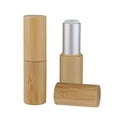 thumbnail image 3 of 2 piezas de tubo de lápiz labial vacío de bambú, botella de bálsamo labial, botellas de brillo de labios portátiles para mujeres y niñas, regalo de , B, 3 of 8