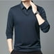 thumbnail image 4 of Blusa y camisa de manga larga con cuello vuelto para hombre, informal, con estampado y cremallera, de poliéster., 4 of 8