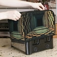 thumbnail image 2 of Toaster Covers 2 Slice, 3d Abstract Chess Board Waterproof Bread Machine Cover Fits for Standard 2 Slice Toasters, Home Decor Toaster Protection with Hanging Rope, 2 of 7