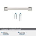 thumbnail image 5 of Amerock Lintel 5-1/16 inch (128mm) Center-to-Center Satin Nickel Cabinet Pull, 5 of 7