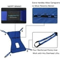 thumbnail image 4 of Patient Lift Toileting Sling Large Mesh Sling for Shower Home Use Electric Transfer Belt with Head Support Medical Handicap Commode Full Body Sling (Blue), 4 of 4