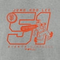 thumbnail image 4 of Men's Jung Hoo Lee Heather Gray San Francisco Giants Player Graphic T-Shirt, 4 of 4