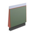 thumbnail image 1 of Cepillo multiusos BRILLAR para encimera con escoba batidora recogedor y escurridor de fregadero 3 en 1 naranja, 1 of 5