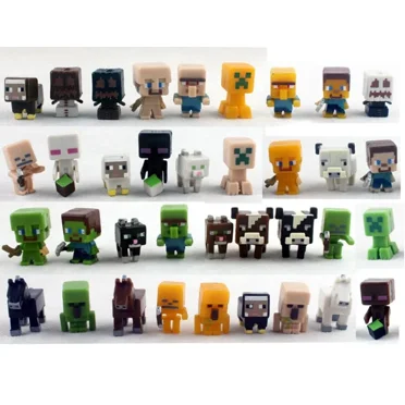 ApexComm Mini Minecraft Toy Action Figures - 36 Piece Collectible Set