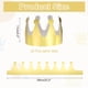 thumbnail image 2 of Uxcell 24 Pcs Coronas de Papel Corona de Hoja de Oro para Fiesta de Cumpleaños, Estilo de Formas Geométricas, 2 of 6