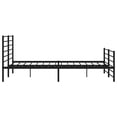 thumbnail image 6 of vidaXL Black King Metal Bed Frame with Headboard & Slats, No Mattress, Easy Assembly, 6 of 6