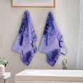 thumbnail image 4 of 2-Piece Polyester cotton Towel Set Absorbent Shades Of Purple Woods Watercolor Hand Towel Bath Towel Soft and Comfortable Machine Wash 28.3x14.4, 4 of 7