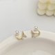 thumbnail image 2 of Pendientes de pez con temperamento femenino con aguja de plata S925 de alta calidad, 2 of 5