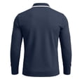 thumbnail image 5 of Timegard Quarter Zipper Tops for Men Lapel V Neck Long Sleeve Golf Shirts for Men Fitting Comfy Casual Tops with Pocket(Dark Blue,XXXL), 5 of 6