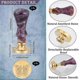 thumbnail image 2 of Butterfly Wax Seal Stamp Animal Retro Sealing Wax Stamp Vintage 25mm Removable Brass Head With Amethyst Handle For Diy Scrapbooking Wedding Invitation, 2 of 5