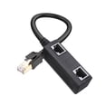 thumbnail image 1 of Extensor de conector divisor de cable Ethernet RJ45 de 1 a 2 puertos para Cat 8/Cat7 Hugtrwg  Nuevos Originales, 1 of 6
