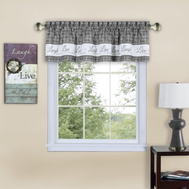 Country Chic Plaid Complete 3 Pc. Kitchen Curtain Set - Sage - Walmart.com