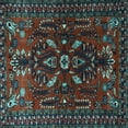 thumbnail image 1 of Ahgly Company Indoor Square Persian Light Blue Traditional Area Rugs, 6' Square, 1 of 4