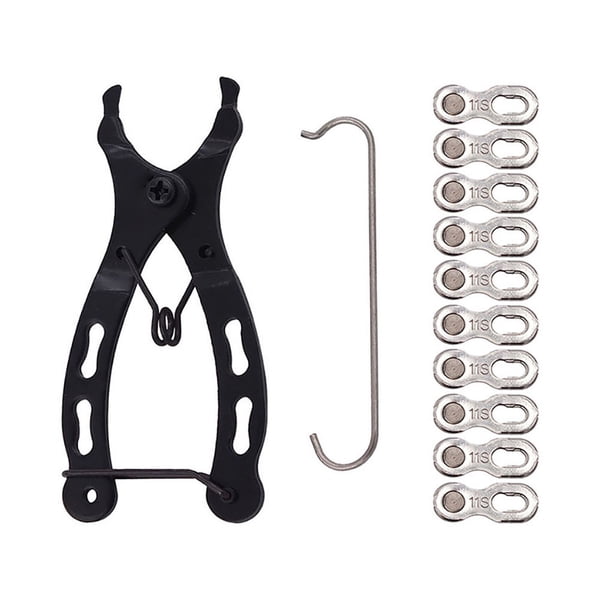 Eigraketly Juego de alicates para quitar eslabones de cadena maestra de bicicleta de carretera, hebillas para bicicletas, herramienta de eliminación de Artesanía 11 velocidades Eigraketly TO009094-04B