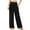 Black, variant on Asklazy Wide Leg Pants for Women Lightweiht Elastic Waisted Palazzo Trousers,US Size,Fern Green,L