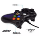 thumbnail image 2 of Control Alámbrico Virtual Zone Negro Compatible con Xbox 360 PC USB 2 metros, 2 of 5