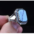 thumbnail image 2 of Roarsilver 925 Sterling Silver Turquoise Ring – Exquisite Natural Gemstone Jewelry | 10, 2 of 4